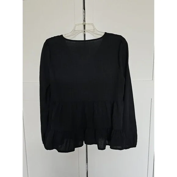 Shein babydoll peplum top size L - Picture 3 of 9